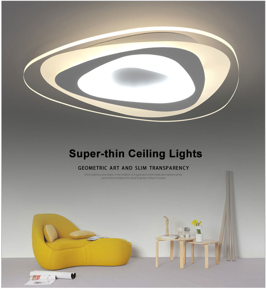 Ultrathin Triangle Ceiling Lights Lamps For Living Room Bedroom Lustres De Sala Home Dec LED Chandelier Ceiling