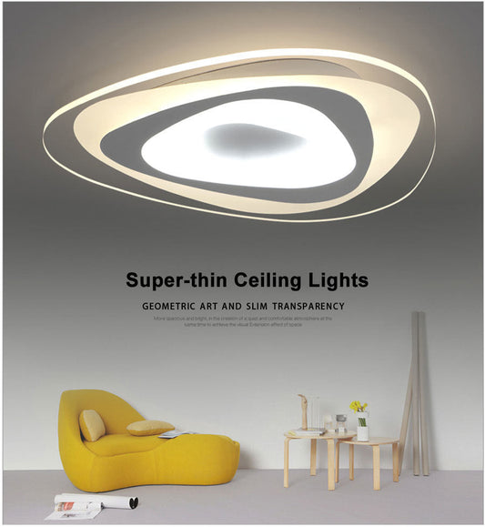 Ultrathin Triangle Ceiling Lights Lamps For Living Room Bedroom Lustres De Sala Home Dec LED Chandelier Ceiling