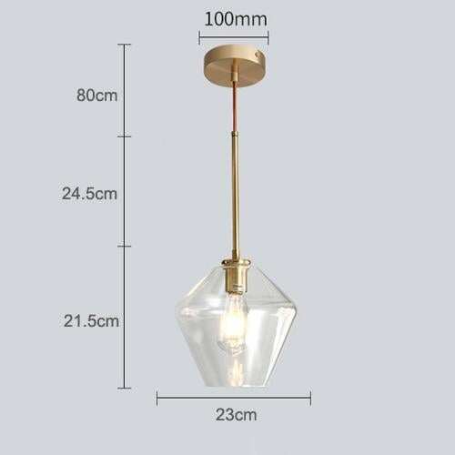 Nordic Modern Glass Pendant Lights Fixtures Loft LED Hanging Pendant Lamp For Kitchen Restaurant Living Room Bedroom E26 E27