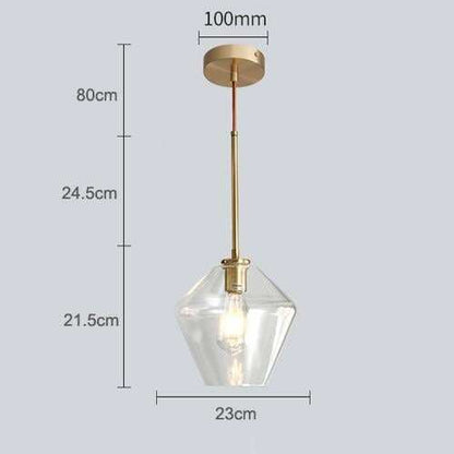 Nordic Modern Glass Pendant Lights Fixtures Loft LED Hanging Pendant Lamp For Kitchen Restaurant Living Room Bedroom E26 E27
