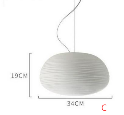 Nordic Simlpe Milky White Pendant Lights E27 Glass Single Head Lamp For Living Room Dining Bedroom Bedside Restaurant Cafe Bar