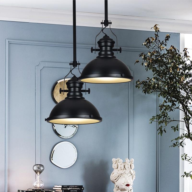 3 Style Loft Retro Industrial Hanging Hardware Metals Pendant Lamp Vintage E27 LED Lights For Kitchen Bar Coffee Light Fixtures