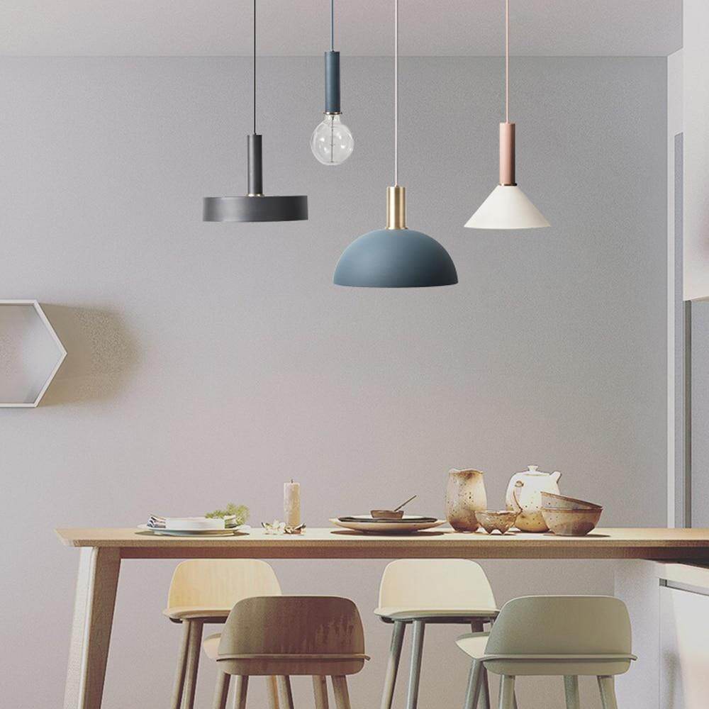Modren Simple Pendant Lights DIY Nordic E27 Hanging Pendant Lamps Restaurant Bar Living Room Bedside Lighting Fixtures Luminaire