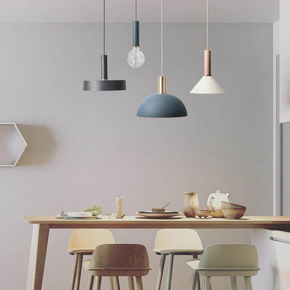 Modren Simple Pendant Lights DIY Nordic E27 Hanging Pendant Lamps Restaurant Bar Living Room Bedside Lighting Fixtures Luminaire