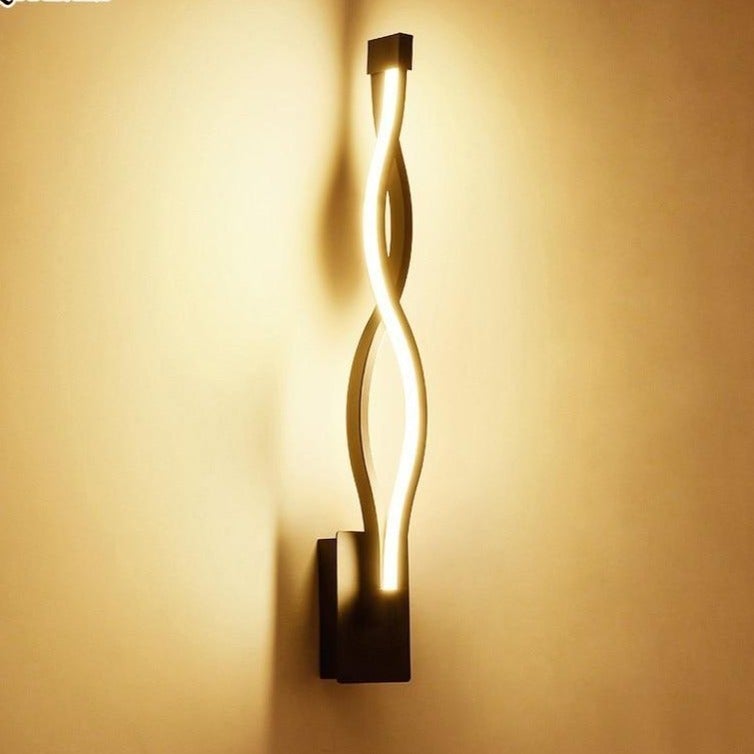Modern Minimalist Wall Lamps Living Room Bedroom Bedside 16W LED Sconce black white Lamp Aisle Lighting decoration
