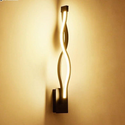 Modern Minimalist Wall Lamps Living Room Bedroom Bedside 16W LED Sconce black white Lamp Aisle Lighting decoration
