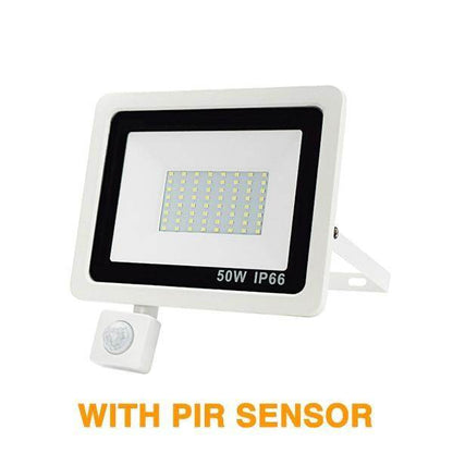 LED Floodlight PIR Motion Sensor LED Spotlight 10W 20W 30W 50W 100W Outdoor Wall Reflector Lighting Waterproof Garden Lamp