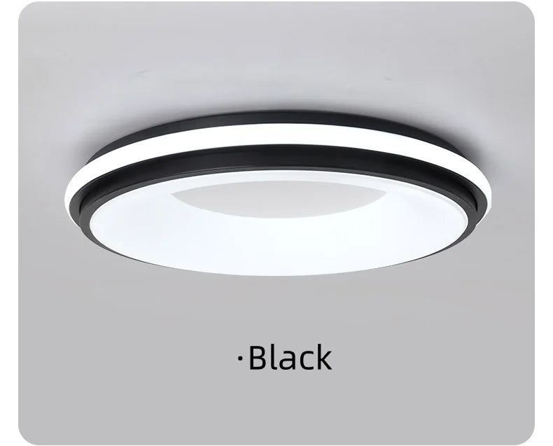 Macaron LED Ceiling Light Modern Simple Circular Remote Dimming Light Interior Decor Light