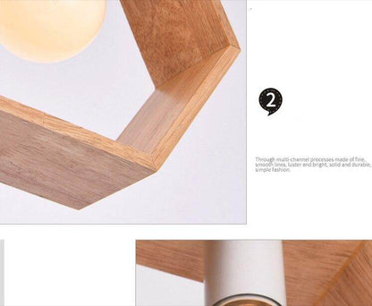 Minimalist Solid Wood Pendant Lights E27 LED Single Head Hanging Lamp For Living Room Bedroom Study Bathroom Restaurant Hotel