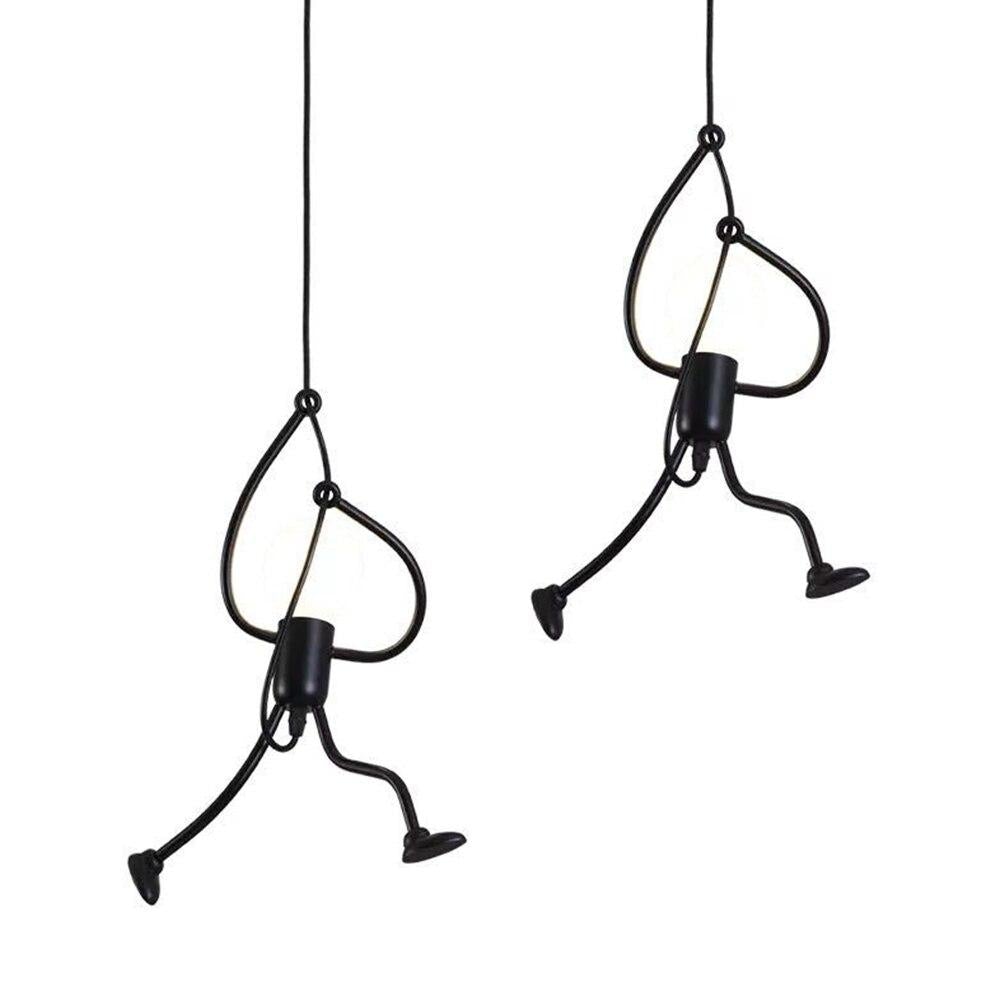 Creative Art Iron LED Pendant Lamp  Living Room Bedroom Aisle Corridor Lighting Cord Adjustable Hanging Lamp