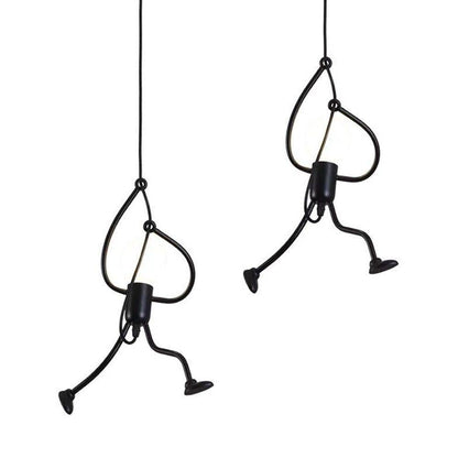 Creative Art Iron LED Pendant Lamp  Living Room Bedroom Aisle Corridor Lighting Cord Adjustable Hanging Lamp
