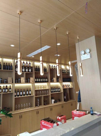 Nordic Pendant Lamp Modern Kitchen Lamp Dining Room Bar Counter Shop Pipe Pendant Down Tube LED Lights office Loft Living Room