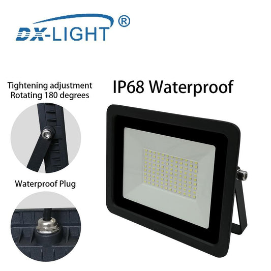 Ultra-thin 10W 20W 30W 50W 100W LED Flood Light Floodlight Spotlight IP68 Waterproof Outdoor Garden Lamp