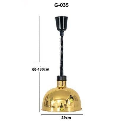 Restaurant Food Insulation Lamp Heating Lamp Commercial Chandelier Single-head Food Insulation Heating Lamp Barbecue Lamp