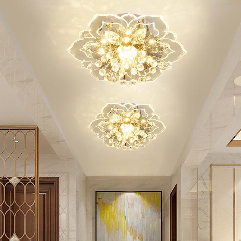 Modern Minimalist Living Room Lamp Corridor Crystal Ceiling Lamp