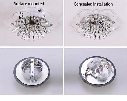 Spotlight led ceiling lamp embedded crystal downlight corridor lamp modern minimalist creative porch lamps