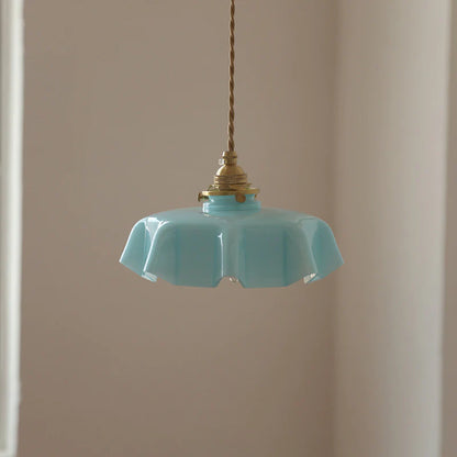 American retro French glass small chandelier Japanese floating window bar restaurant balcony bedroom bedside lamp