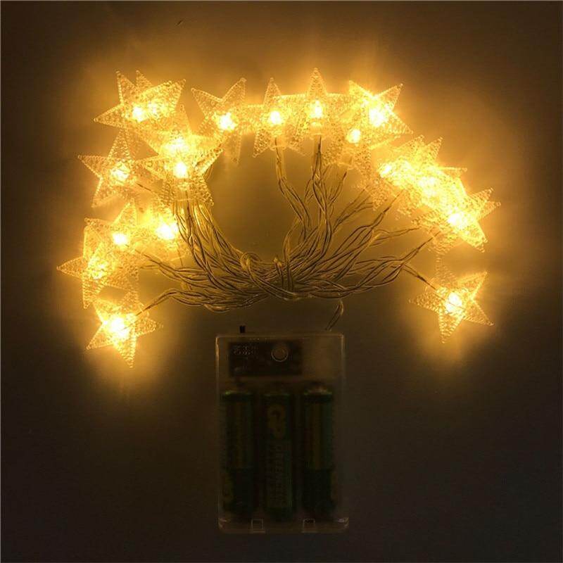10/20/40/50 LED Star Light String Twinkle Garlands Battery Powered Christmas Lamp Holiday Party Wedding Decorative Fairy Lights