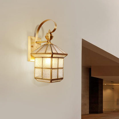 Outdoor Waterproof Wall Lamp Stair Corridor Balcony Courtyard Full Copper Wall Lamp