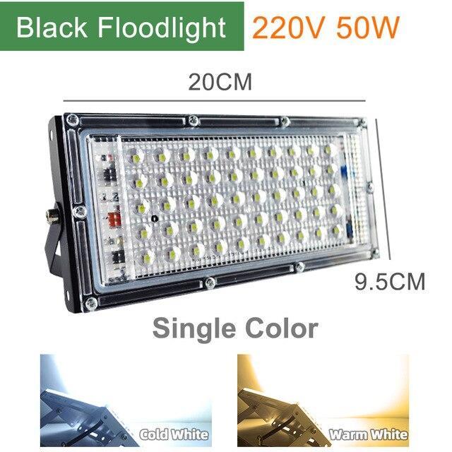 LED Floodlight 100W 50W 10W LED Spotlight IP65 Waterproof Outdoor Refletor Lighting Square Lamp Garden Flood Light