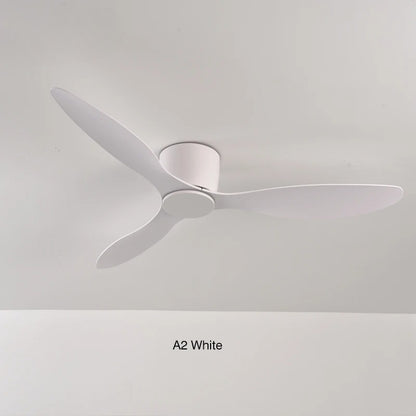 Modern Ceiling Fan Without Lights DC Motor Low Floor Loft Remote Control Simple Decorative Fan No Light Low Floor Loft