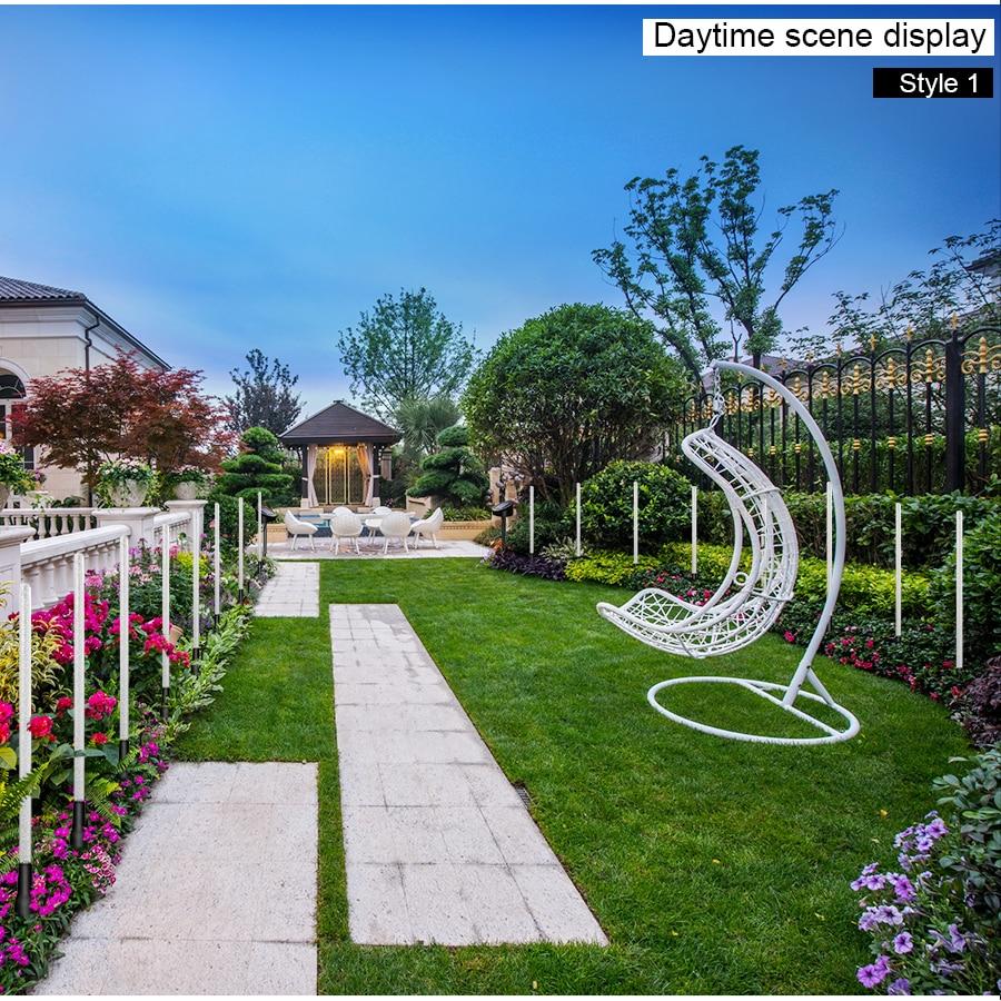Solar Power Tube Lights Lamps Acrylic Bubble Pathway  Lawn Landscape Decoration Garden Stick Stake Light Lamp Set