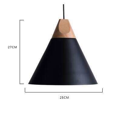 Nordic Combined Bar Real Wood Pendant Lights Multicolor Aluminum Lamp Shade Pendant Lamps for Dining Room Home Lighting Fixture
