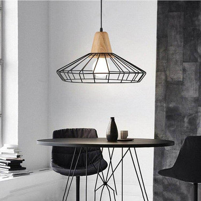 Nordic Vintage Wood Pulley Pendant Light Industrial Lighting Fixtures Retro Hanglamp For Bar Living Room Restuarant