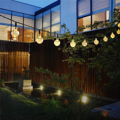 10M 50Led Solar Powered Bulbs Led String Lights for Outdoor Lighting Courtyard Street Garden Led Fairy Lights Christmas Garland