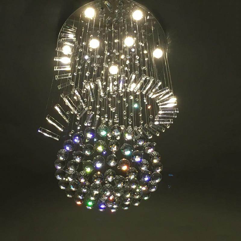 Modern Crystal Loft Traditional Chandelier Art Deco With GU10 9 Lights For Living Room Bedroom Hotel Lobby Restaurant Store Bar