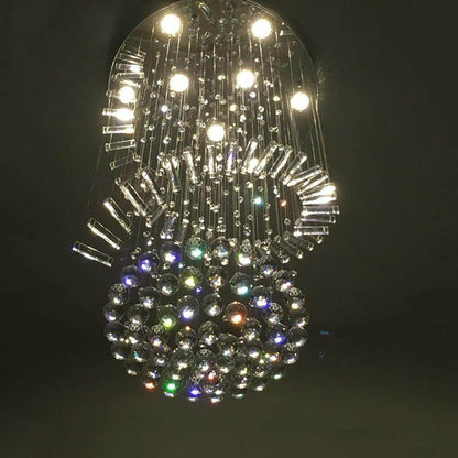 Modern Crystal Loft Traditional Chandelier Art Deco With GU10 9 Lights For Living Room Bedroom Hotel Lobby Restaurant Store Bar