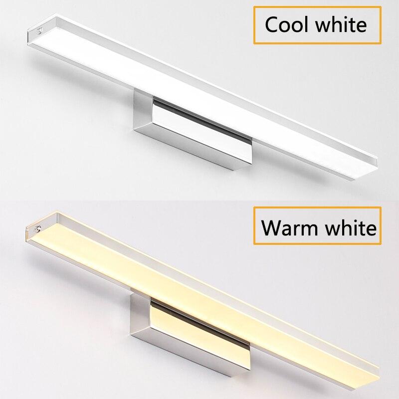 LED Mirror Light 42-52cm PIR Motion Sensor Waterproof Modern Cosmetic Acrylic Wall Lamp For Bathroom Light sconce lamp ZJQ0005