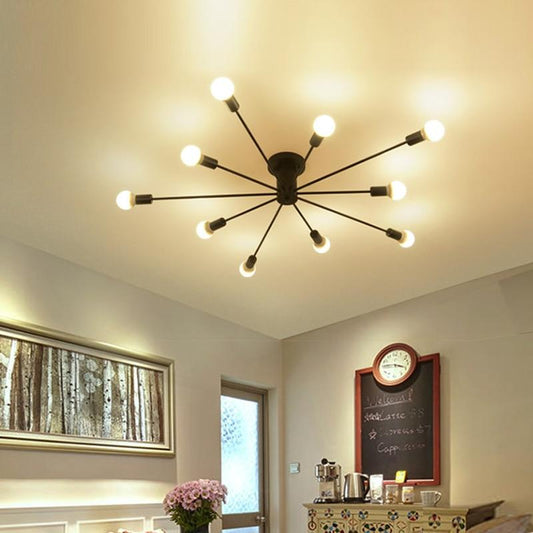 Black Retro Vintage Ceiling Lights kitchen Fixtures For Dining Living Room Coffee Restaurant Lamp Luminaire Indoor Home Lighting
