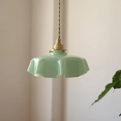 American retro French glass small chandelier Japanese floating window bar restaurant balcony bedroom bedside lamp