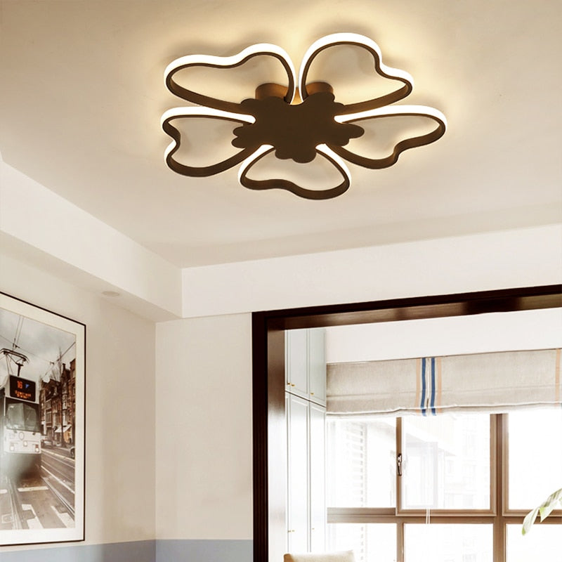 New Arrival Modern Led Ceiling Lights For Living Room Bedroom Dining Study Room White / Coffee Color Ceiling Lamp Fixtures