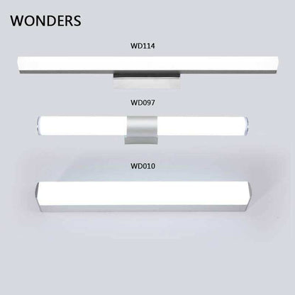 Modern Wall Lamp Super Bright Long Strips Led Mirror Light Simple Style Indoor Decors Acrylic Lamps For Bathroom Bedroom Kitchen