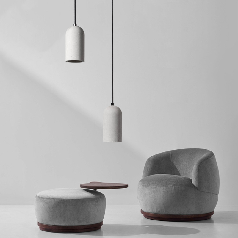 Modern LED Pendant Lights Simple Indoor Light Fixtures Lighting Dining Room Nordic Cement  Hanging Lamps