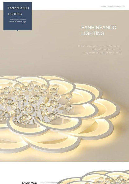 Modern Crystal LED Ceiling Lights For Living Room Bedroom Home Deco Ceiling Lamp