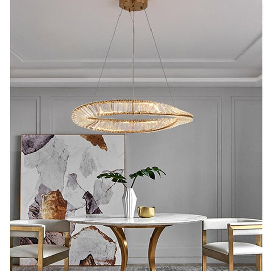 Creative Chandelier Simple American Crystal Living Room Lamp