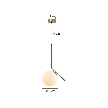 DX Modern Living room/Bedroom/Minimalist/Restaurant Pendant Light Nordic Clothing Decoration Glass Ball Pendant Lamp