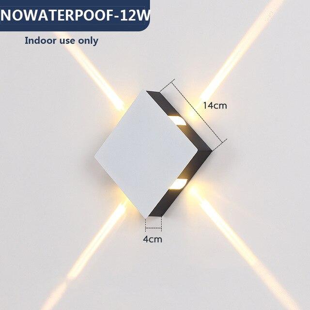 Led wall lamp bedside lamp bedroom living room wall lamp modern simple creative corridor hotel cross star wall light