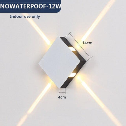 Led wall lamp bedside lamp bedroom living room wall lamp modern simple creative corridor hotel cross star wall light