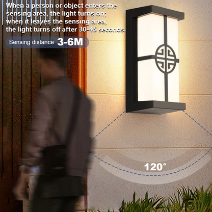 Motion Sensor LED Wall Light 16W Indoor&Outdoor Waterproof IP66 Porch Wall Lamp Sconce Decoration Lighting