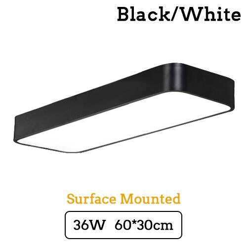 LED Modern Ceiling Light Lam Surface Mount Flush Panel Rectangle Lighting