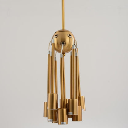 Sputnik Chandeliers Brass Modern Pendant Lamps Antique Gold Industrial Stair Lighting Fixtures 10 Arms Brushed Nickel Black Tube