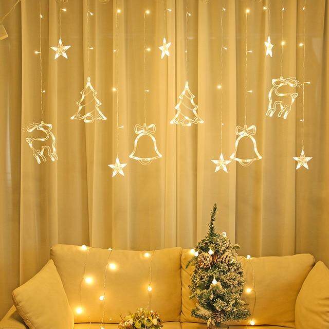 Christmas lights indoor/outdoor fairy lights Moon Star Lamp LED String Decoration for home Party Holiday lighting
