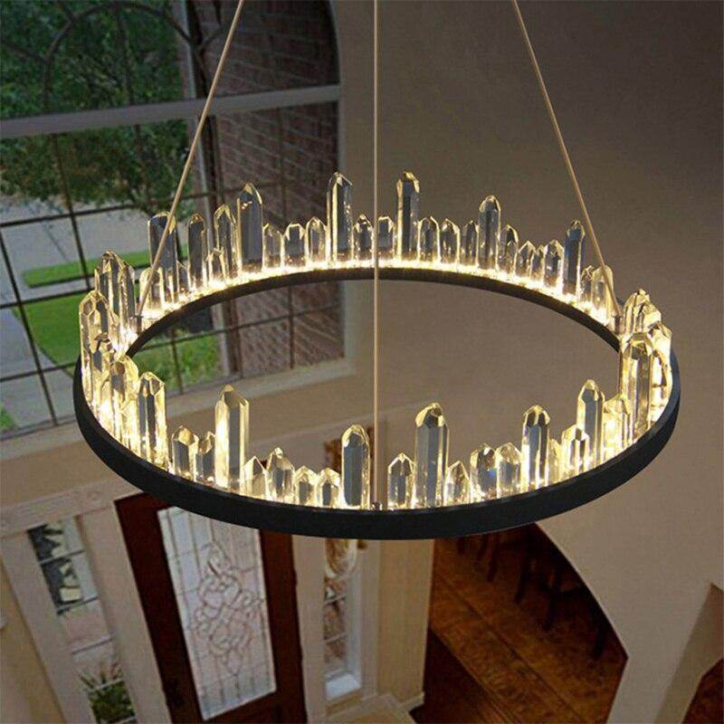 Modern Chandelier Lustre LED Living Room Crystal Lamp Hotel Villa Exhibition Hall Art Decoration LED Crystal Chandeliers Pendant