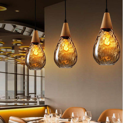 Modern Creative Europe Glass Pendant Light LED E27 With 3 Colors For Bedroom/Restaurant/Living Room/Kitchen/Cafe/Hotel/Office