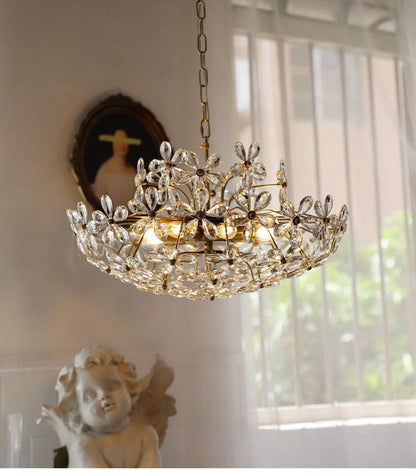 Crystal Chandelier Garden American Retro Style Lamps