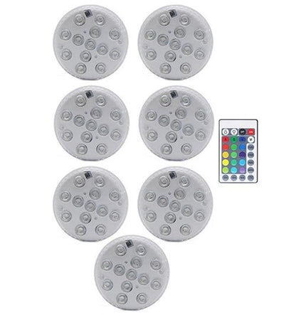 Upgrade 13 LED RGB Submersible Light With Magnet and Suction Cup Swimming Pool Light Underwater Tea Night Light for Pond